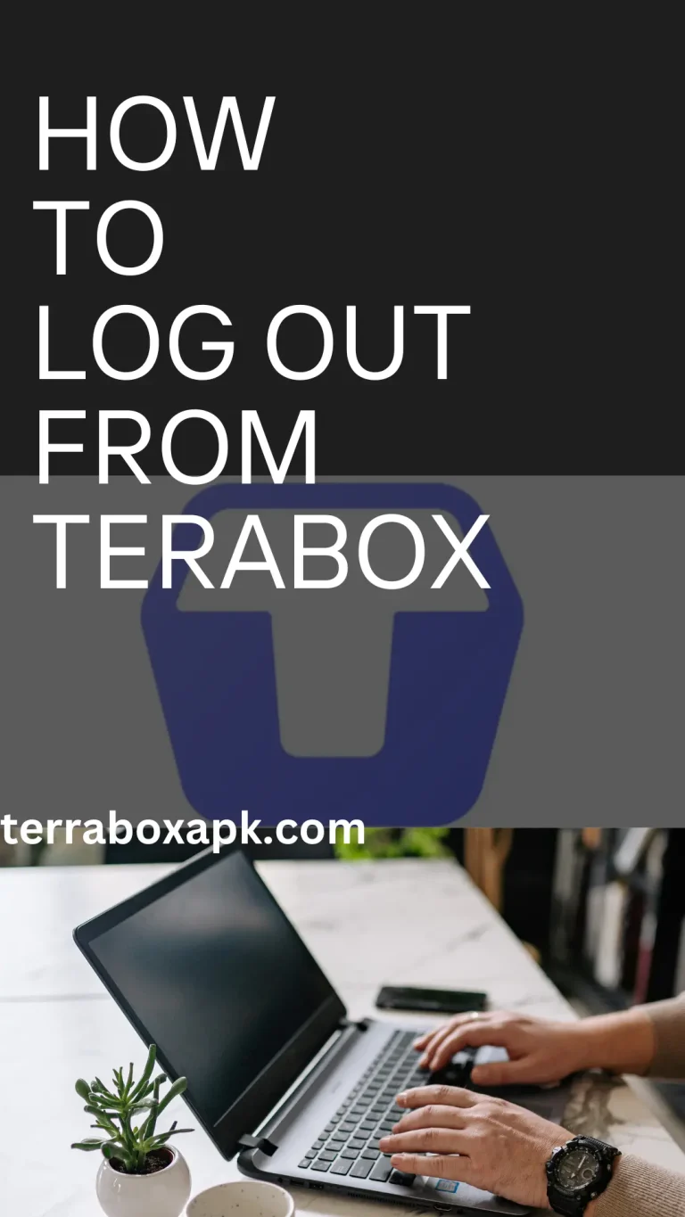 how to log out from terabox account